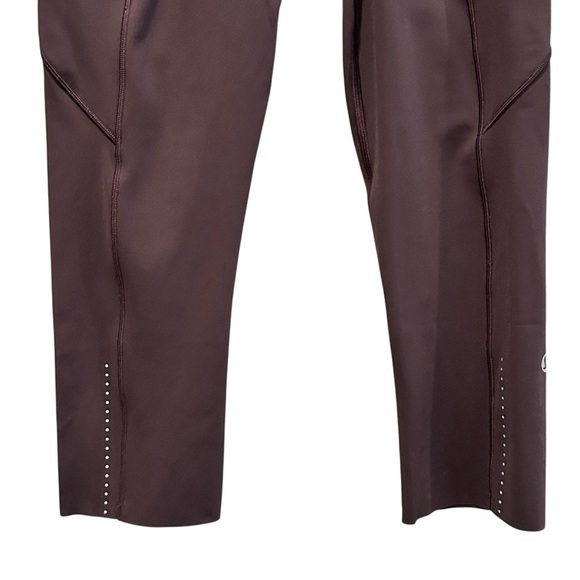 Lululemon ‘Fast Free’ Crop II *Nulux 19" Pelt Women’s Size 4 Pockets Gym - Picture 5 of 13